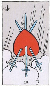 Three of Swords reversed