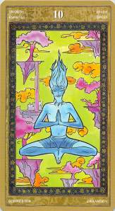 Ten of Swords--Yoga Tarot by Lo Scarabeo