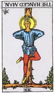 The Hanged Man reversed--Rider-Waite tarot