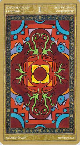 Ace of Pentacles reversed--Yoga Tarot