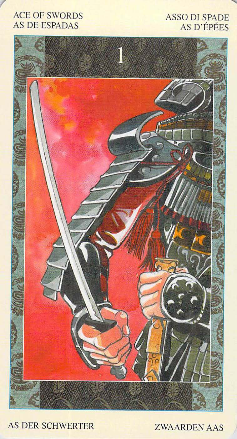 Ace of Swords--Samurai Tarot