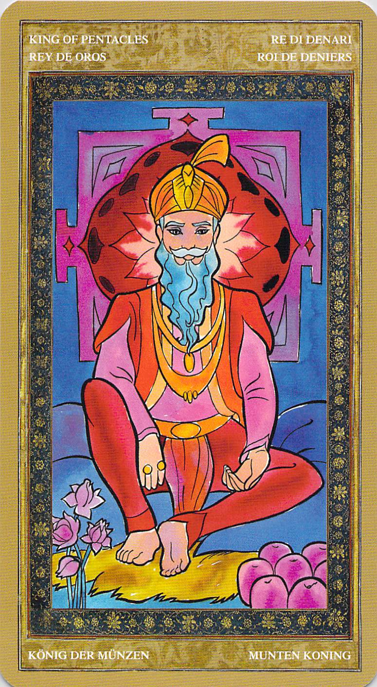King of Pentacles--Yoga Tarot by Lo Scarabeo