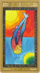 Two of Swords--Yoga Tarot