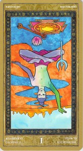 The Magician reversed--Yoga Tarot