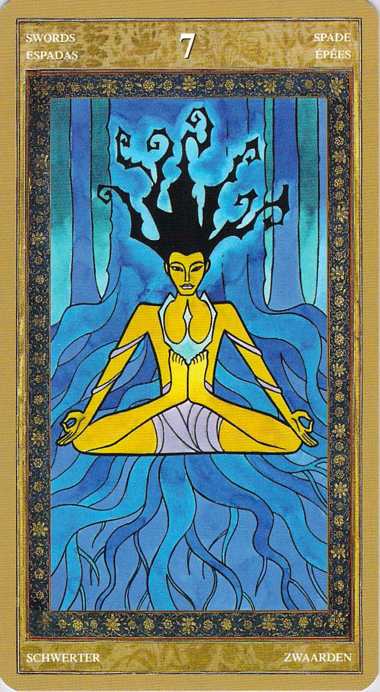 Seven of Swords--Yoga Tarot