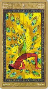 Three of Pentacles--Yoga Tarot