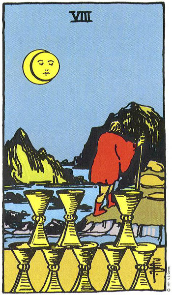 Eight of Cups--Rider-Waite