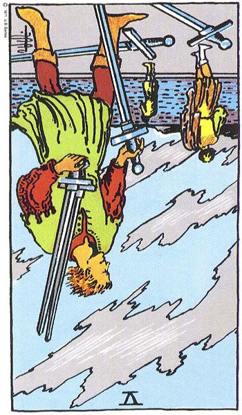Five of Swords reversed--Rider-Waite