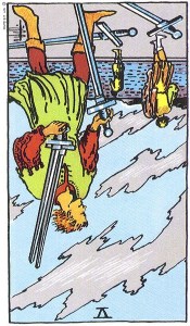 Five of Swords reversed--Rider-Waite