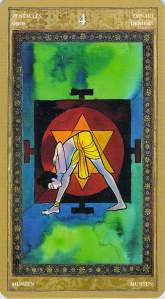 Four of Pentacles Four of Pentacles--Yoga Tarot