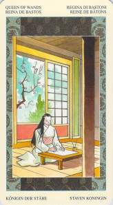 Queen of Wands--Samurai Tarot