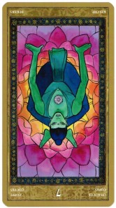 Seven of Chalices reversed--Yoga Tarot