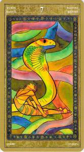 Seven of Wands Seven of Wands--Yoga Tarot