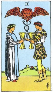 Two of Cups--Rider-Waite