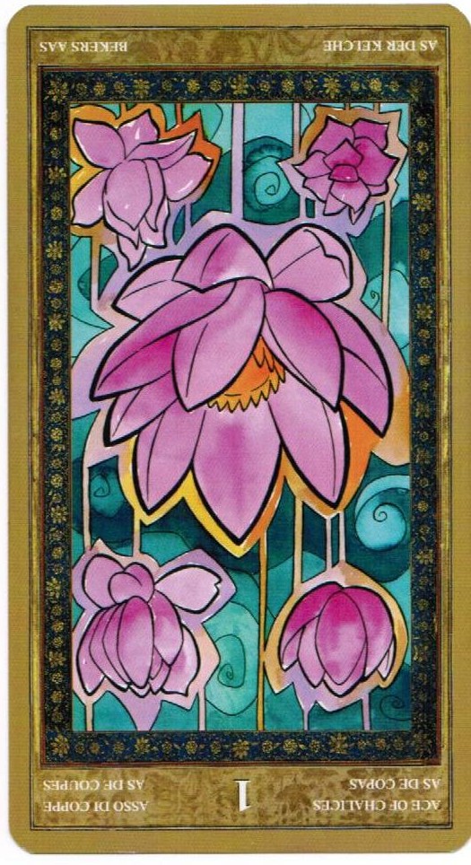 Ace of Chalices reversed--Yoga Tarot