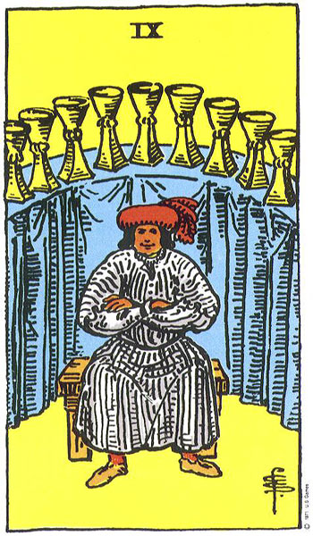 Nine of Cups--Rider-Waite