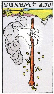 Ace of Wands, reversed