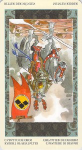 Knight of Pentacles--Samurai Tarot
