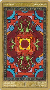 Ace of Pentacles reversed--Yoga Tarot