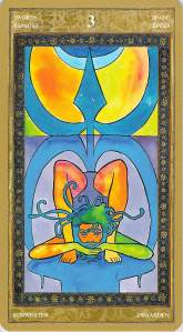 Three of Swords--Yoga Tarot