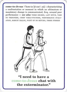 come to Jesus -- Corporate Flash Cards