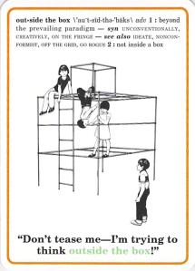 outside the box -- Corporate Flash Cards