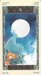 Six of Chalices -- Samurai Tarot