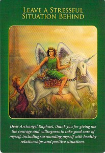Leave a Stressful Situation Behind -- Archangel Raphael cards