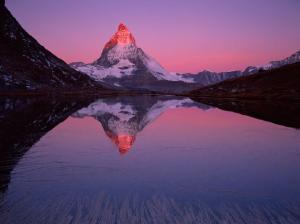 sunrise over the Matterhorn