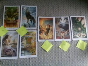 A spread on tarot reading, and my tarot reading in particular, using the Wildwood Tarot.